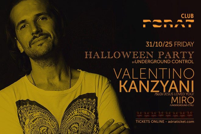 Halloween party u splitskom Poratu: Underground Control pres. Valentino Kanzyani