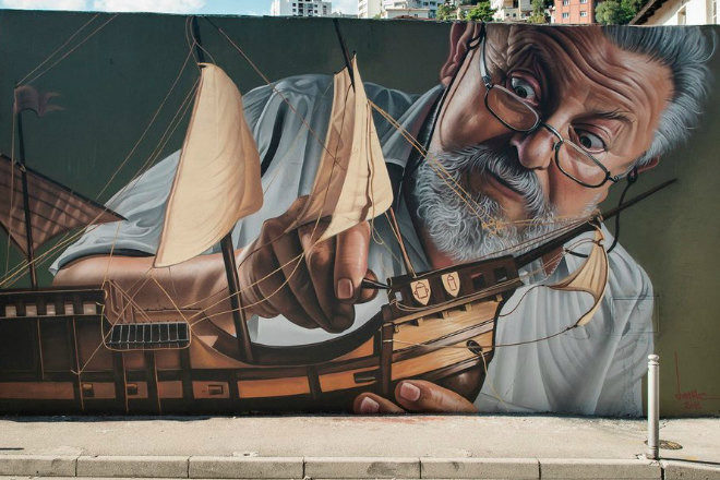 Lonac napravio novi mural, ovog puta u Rijeci