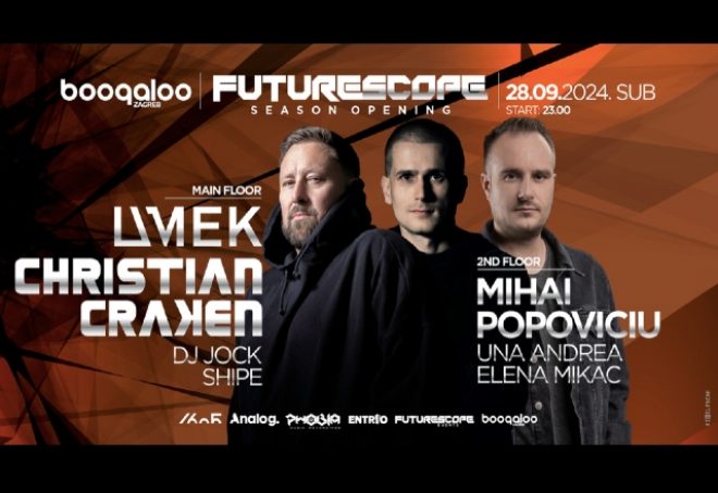 Christian Craken, Umek i Mihai Popoviciu na otvorenju nove sezone Future Scope partyja