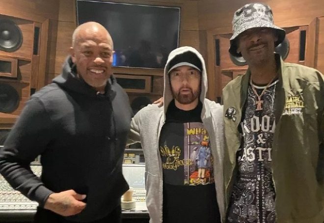 Eminem radi novu glazbu, objavio sliku iz studija s Dr. Dreom i Snoop Doggom