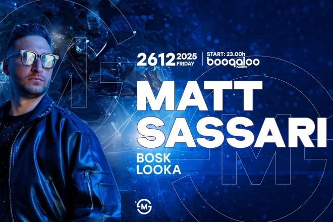 Matt Sassari stiže u Boogaloo, 26.12.